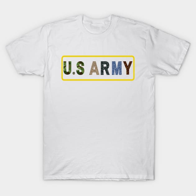 us army camouflage T-Shirt by kickstart